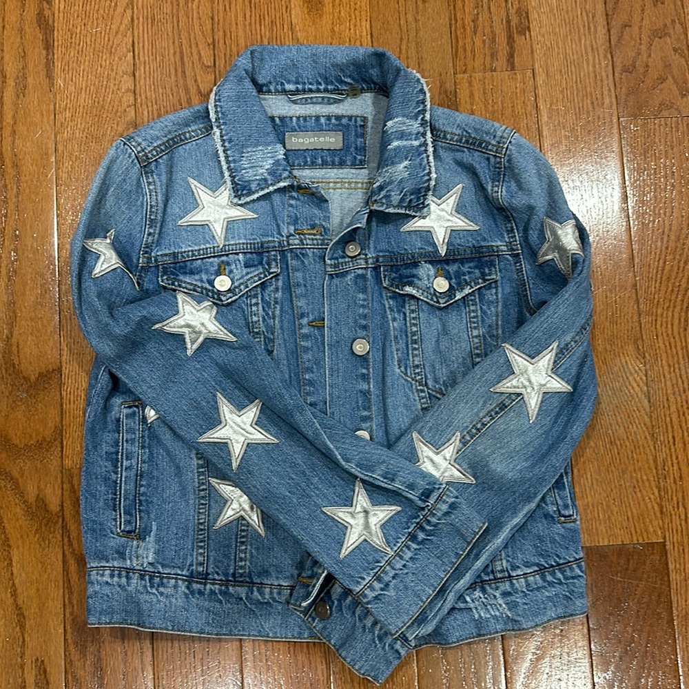 Bagatelle Jean Jacket with Silver Stars